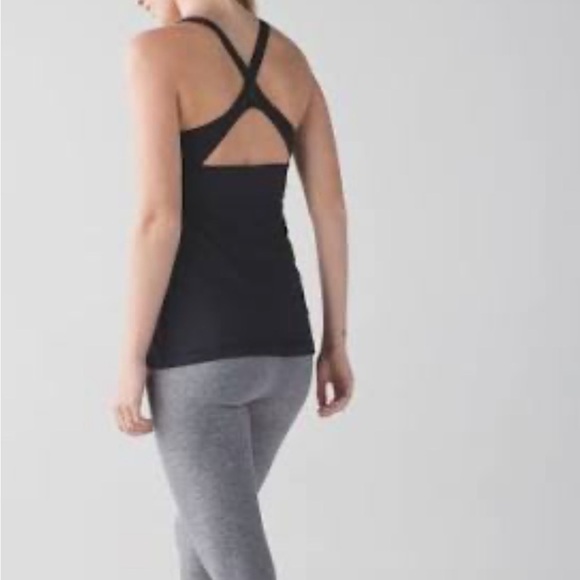 Lululemon Athletica Wrap It Up Athletic Black Tank Top - Picture 2 of 10